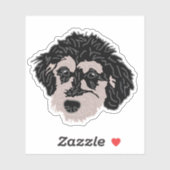 Labradoodle-Hundemutter-Tasse Aufkleber (Blatt)