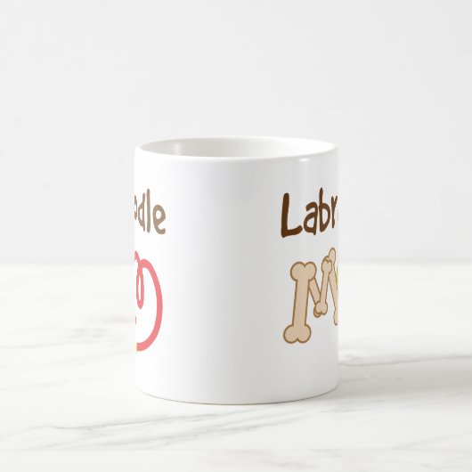 Labradoodle Hundezucht-Mama-Geschenk Kaffeetasse (Mittel)