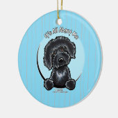 Labradoodle IAAM Karibik Keramikornament (Links)