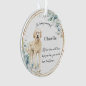 Labradoodle in Love Memory Name Weihnachten Ornament (Vorderseite)