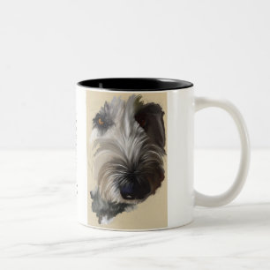 Labradoodle Kaffee-Tasse - ursprüngliche Kunst Zweifarbige Tasse