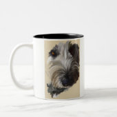 Labradoodle Kaffee-Tasse - ursprüngliche Kunst Zweifarbige Tasse (Links)