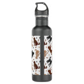 Labradoodle Knochen und Paare Edelstahlflasche (Rückseite)