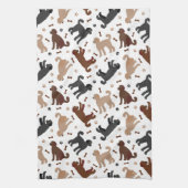 Labradoodle Knochen und Paare Geschirrtuch (Vertikal)