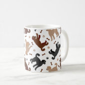 Labradoodle Knochen und Paare Kaffeetasse (VorderseiteRechts)