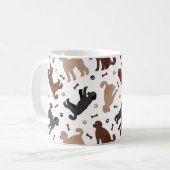 Labradoodle Knochen und Paare Kaffeetasse (Vorderseite Links)