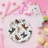 Labradoodle Knochen und Paare Pappteller (Party)