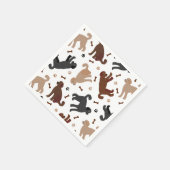 Labradoodle Knochen und Paare Serviette (Ecke)