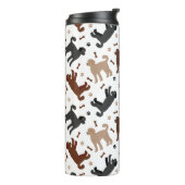 Labradoodle Knochen und Paws Thermal Tumbler Thermosbecher (Nach links gedreht)