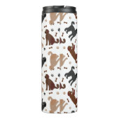 Labradoodle Knochen und Paws Thermal Tumbler Thermosbecher (Rückseite)