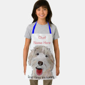 Labradoodle Kochen Koch (Name hier) Kinder Schürze (Insitu)