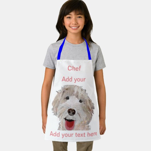 Labradoodle Kochen Koch (Name hier) Kinder Schürze (Insitu)