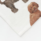 LABRADOODLE kundenspezifische Fleece-Decke Fleecedecke (Ecke)