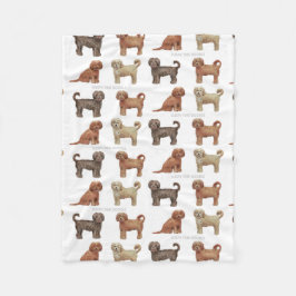 LABRADOODLE kundenspezifische Fleece-Decke Fleecedecke