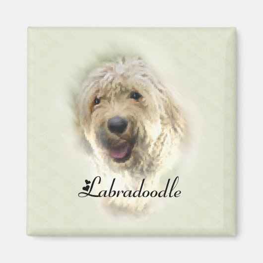 Labradoodle Liebhaber Geschenke Magnet (Vorne)