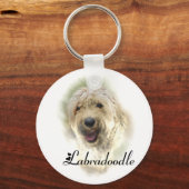Labradoodle Liebhaber Geschenke Schlüsselanhänger (Vorderseite)