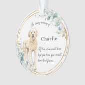 Labradoodle Love Memory Name Weihnachts-Foto Ornament (Vorderseite)