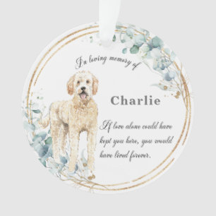 Labradoodle Love Memory Name Weihnachts-Foto Ornament