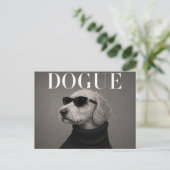 Labradoodle Luxus-Mode-Hundeporträt Postkarte (Stehend Vorderseite)