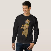 Labradoodle macht Männer Sweatshirt (Vorne ganz)