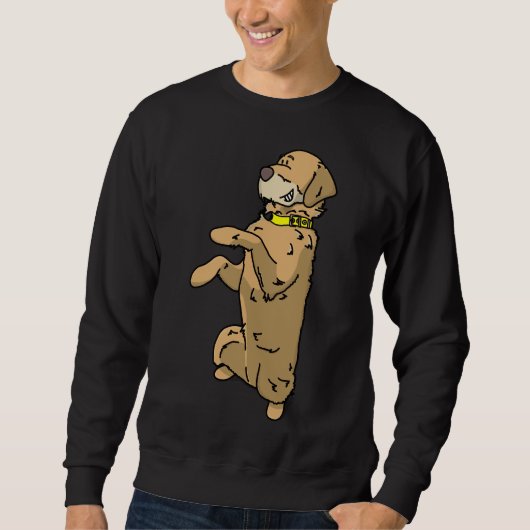Labradoodle macht Männer Sweatshirt (Vorderseite)