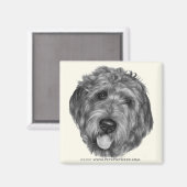 Labradoodle Magnet (Vorderseite/Rückseite)