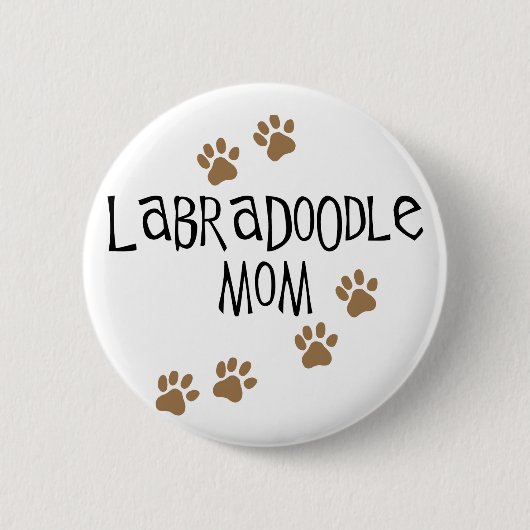 Labradoodle Mama Button (Vorderseite)