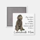 Labradoodle Mama Magnet (Vorderseite/Rückseite)