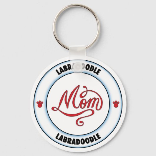 LABRADOODLE Mama Schlüsselanhänger (Vorderseite)