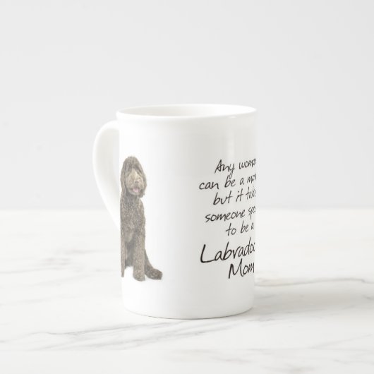 Labradoodle Mama-Tasse Porzellantasse (Vorderseite Links)