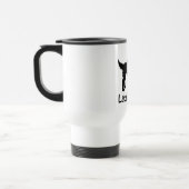 Labradoodle mit coolem Text Reisebecher (Links)