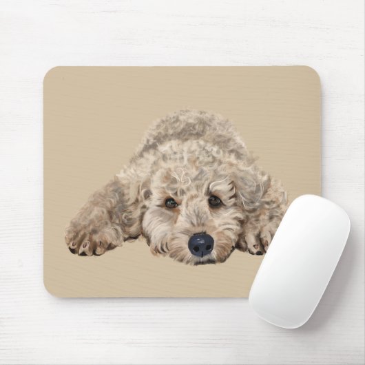 Labradoodle Mousepad (Mit Mouse)