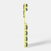 Labradoodle Niedlich Hund Silhouette Gelb iPhone Hülle (Linke Seite)