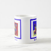 Labradoodle Niedlich Hund Silhouette TRBY Vatertag Kaffeetasse (Mittel)
