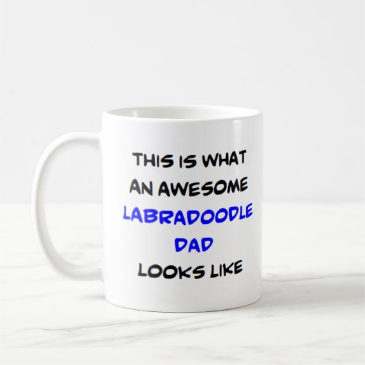 Labradoodle Papa, phantastisch Kaffeetasse (Links)