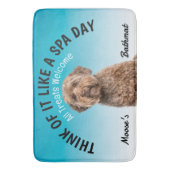 Labradoodle Personalisiert Hund Lover Bath Mat Badematte (Vorderseite Vertikal)