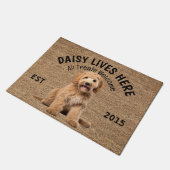 Labradoodle Personalisiert Hund Lover Doormat Fußmatte (Schrägansicht)