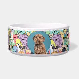 Labradoodle Personalisiertes Foto & Name Hundescha Napf