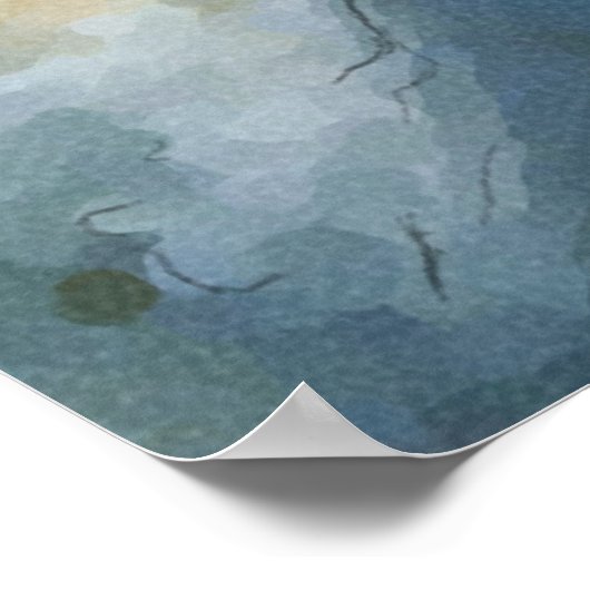 Labradoodle print poster (Ecke)