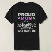 Labradoodle Proud Mama Labrador Retriever Poodle T-Shirt (Design vorne)