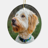 Labradoodle Puppy Dog Keramik Ornament (Links)