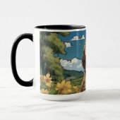 Labradoodle Puppy Farm Morgens Tasse (Links)