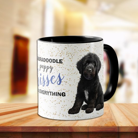 Labradoodle Puppy Kisses Alles reparieren Tasse