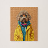Labradoodle Puzzle mit Geschenkboxen (Vertikal)
