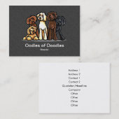 Labradoodle Rainbow Pet Business Cards Visitenkarte (Vorne/Hinten)