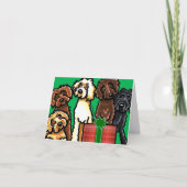 Labradoodle Rainbow Weihnachten (Vorderseite)