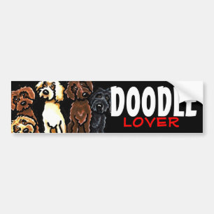 Labradoodle Regenbogen Doodle Lover Autoaufkleber