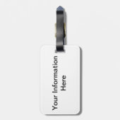 Labradoodle - Riley - Yoga-Hund Gepäckanhänger (Rückseite vertikal)