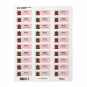 Labradoodle-Rücksendeadressen-Aufkleber (Vorne)