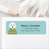 Labradoodle-Rücksendeadressen-Aufkleber (Insitu)